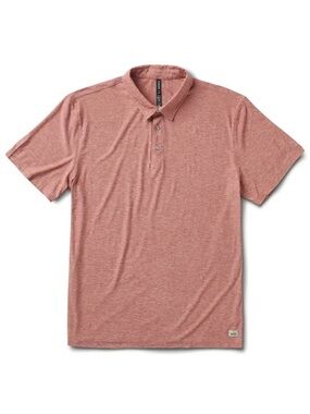 Mens Vuori Strato Tech Polo in Redwood Heather